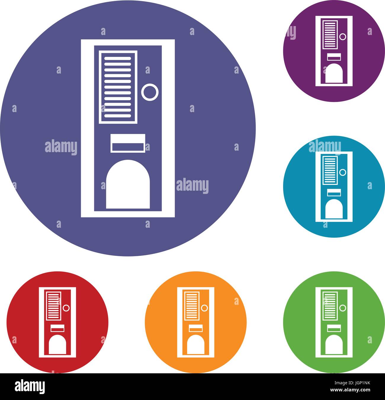 Coffee vending machine icons set Stock Vector Image & Art - Alamy