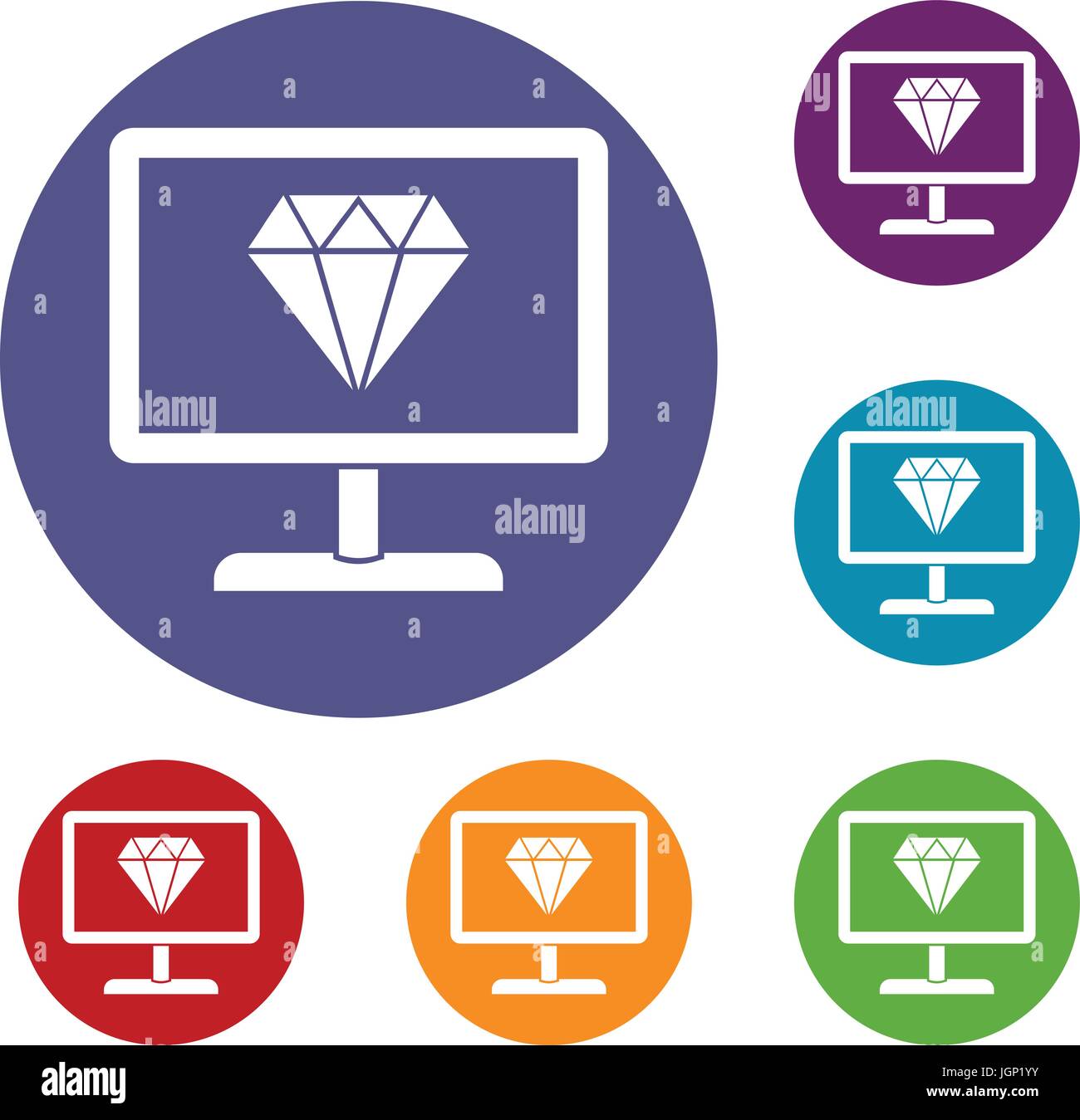 Green screen desktop pc set hi-res stock photography and images - Alamy