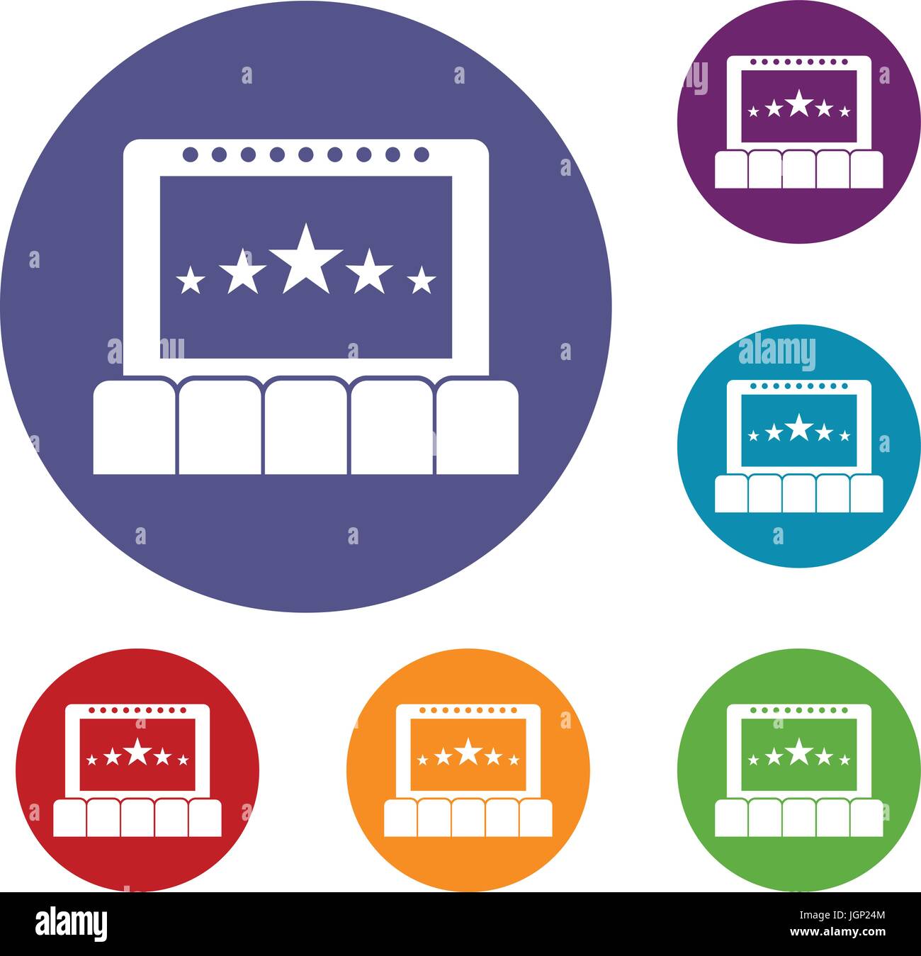 Cinema icons set Stock Vector Image & Art - Alamy
