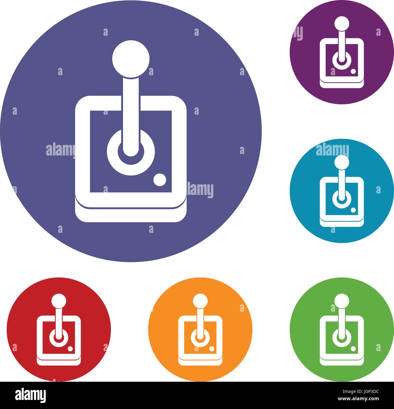 Joystick for computer games icons set Stock Vector Image & Art - Alamy