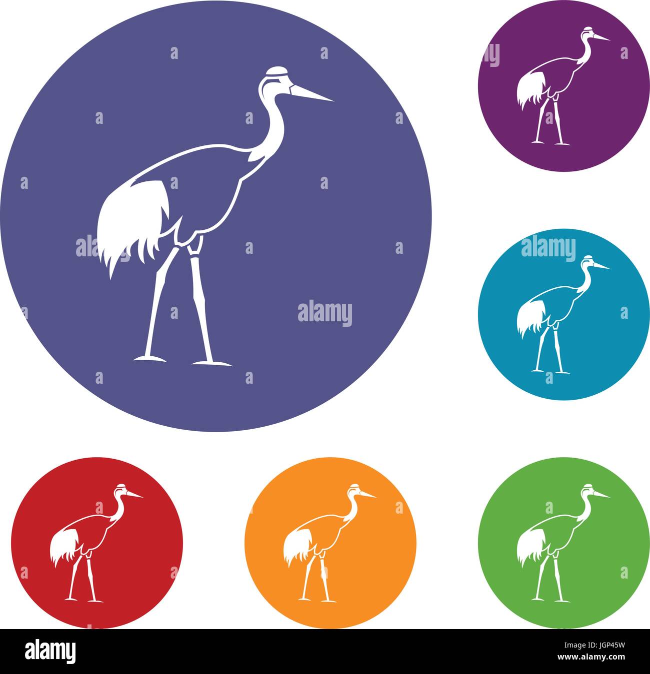 Stork icons set Stock Vector Image & Art - Alamy