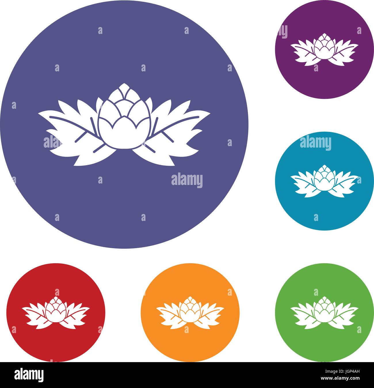 Hops icons set Stock Vector Image & Art - Alamy