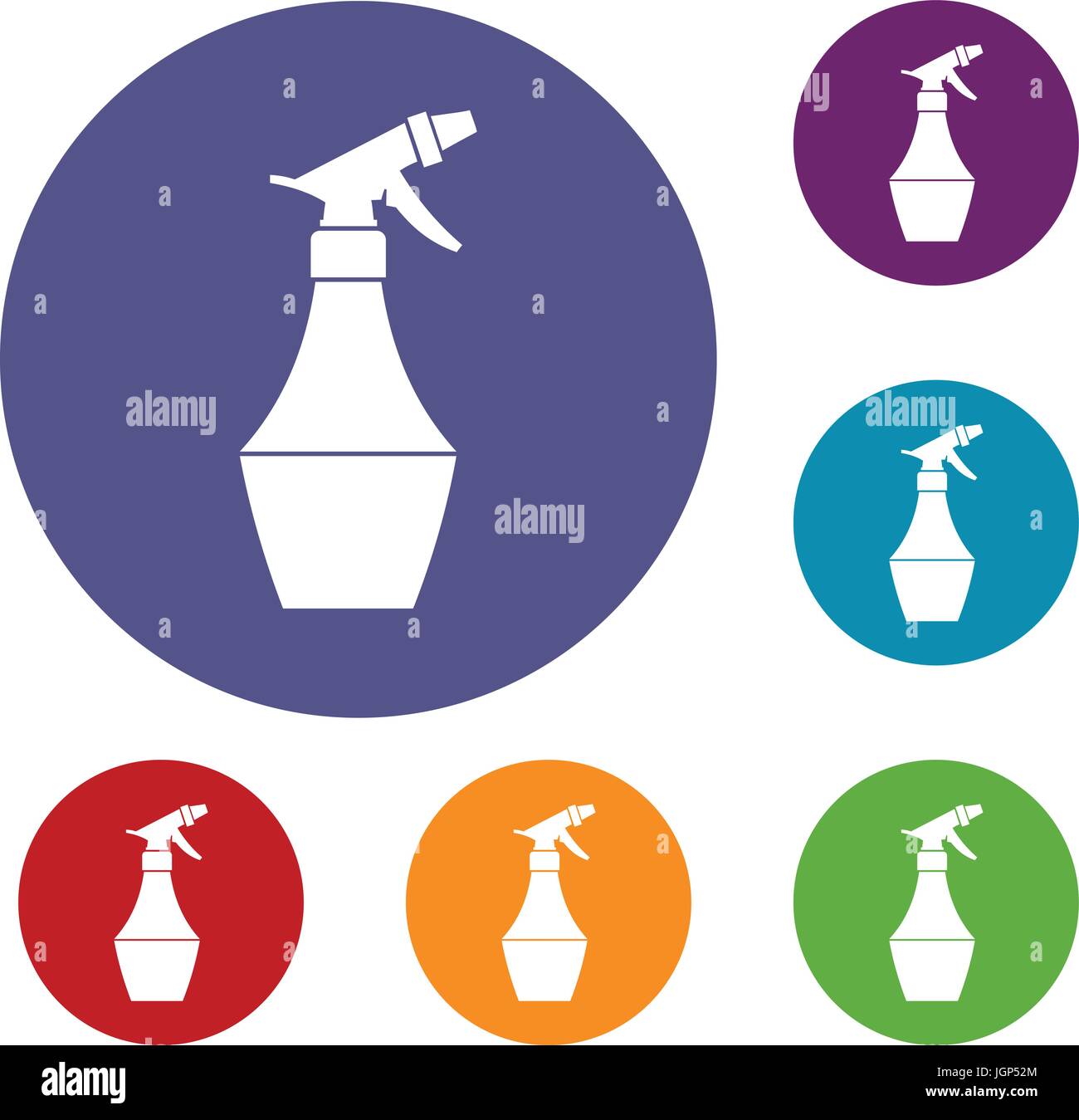 Spray bottle for flower icons set Stock Vector Image & Art - Alamy