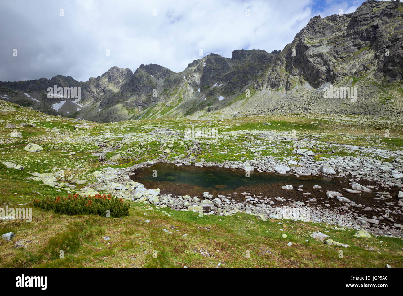 High mountain landscape Stock Photo - Alamy