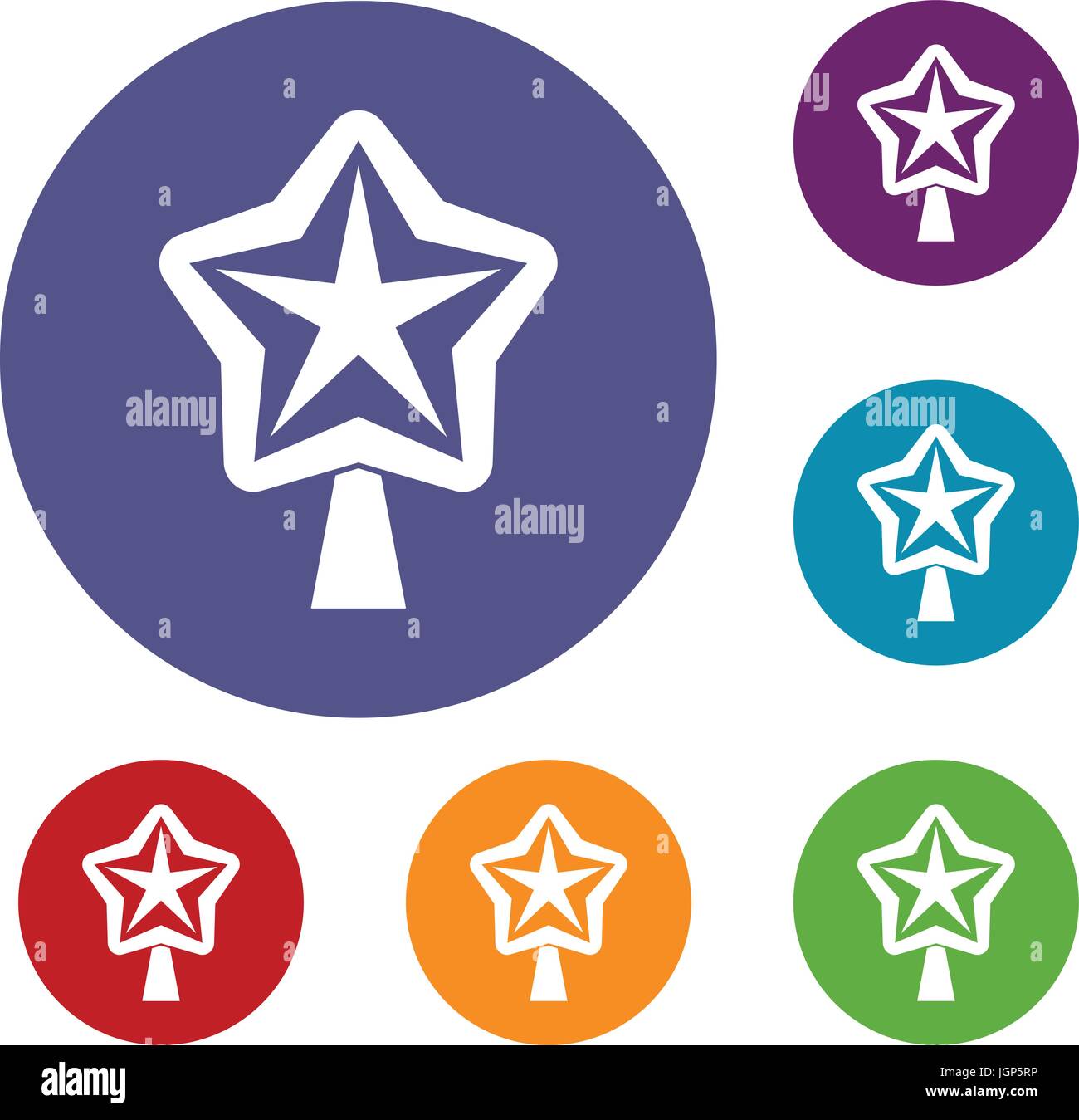 Star for christmass tree icons set Stock Vector Image & Art - Alamy