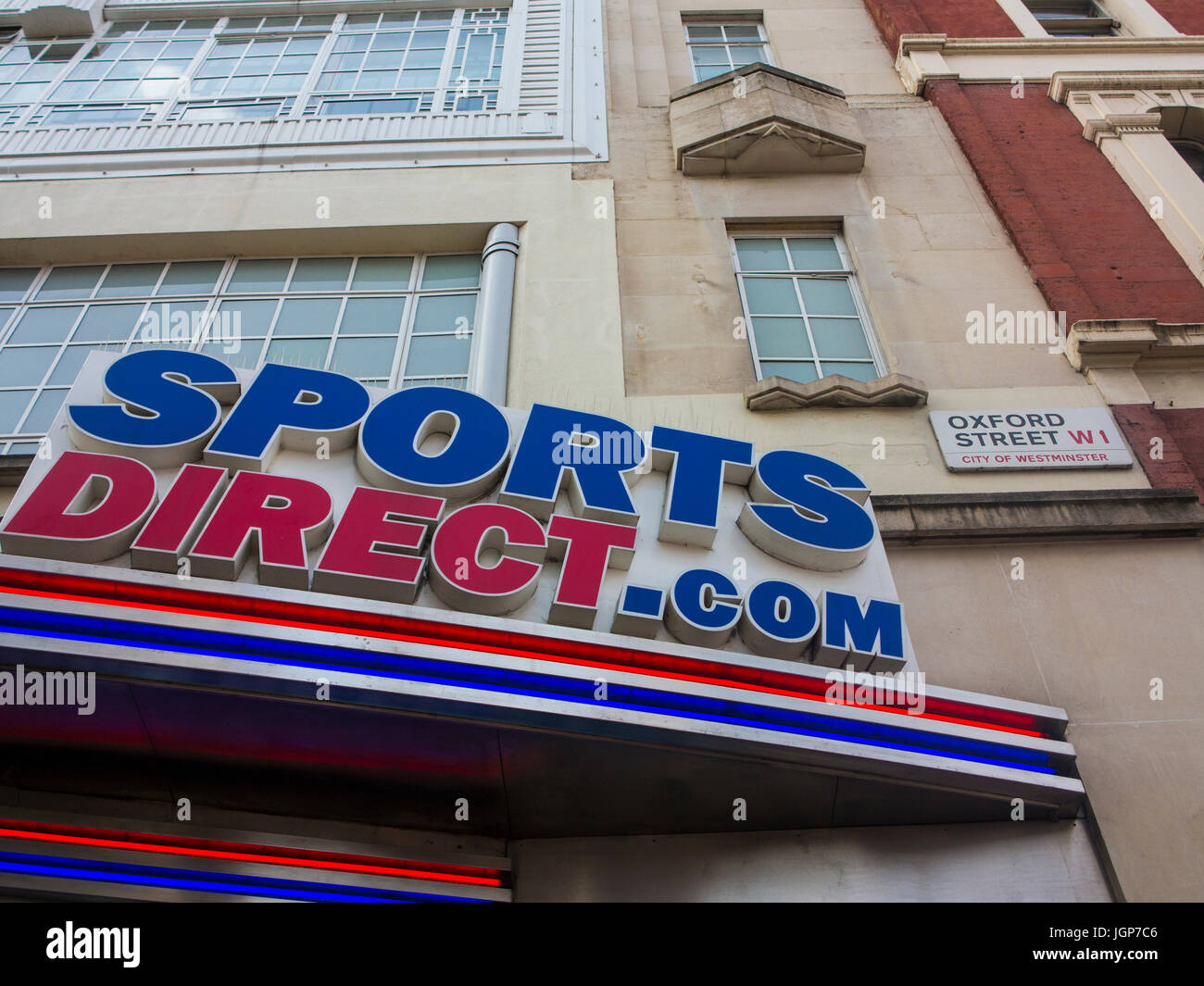 Sports Direct shop in Oxford Street, London Stock Photo