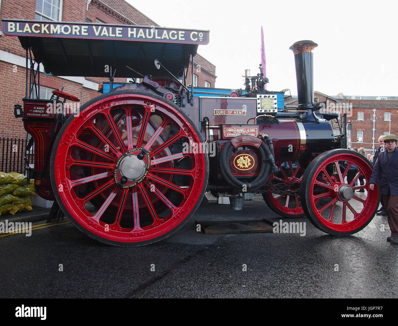 A steam traction engine Stock Photo Alamy