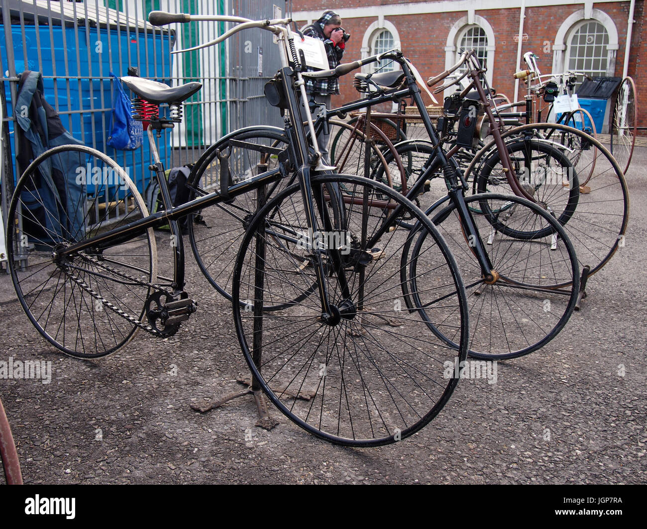 A collection of Victorian Bicycles Stock Photo Alamy