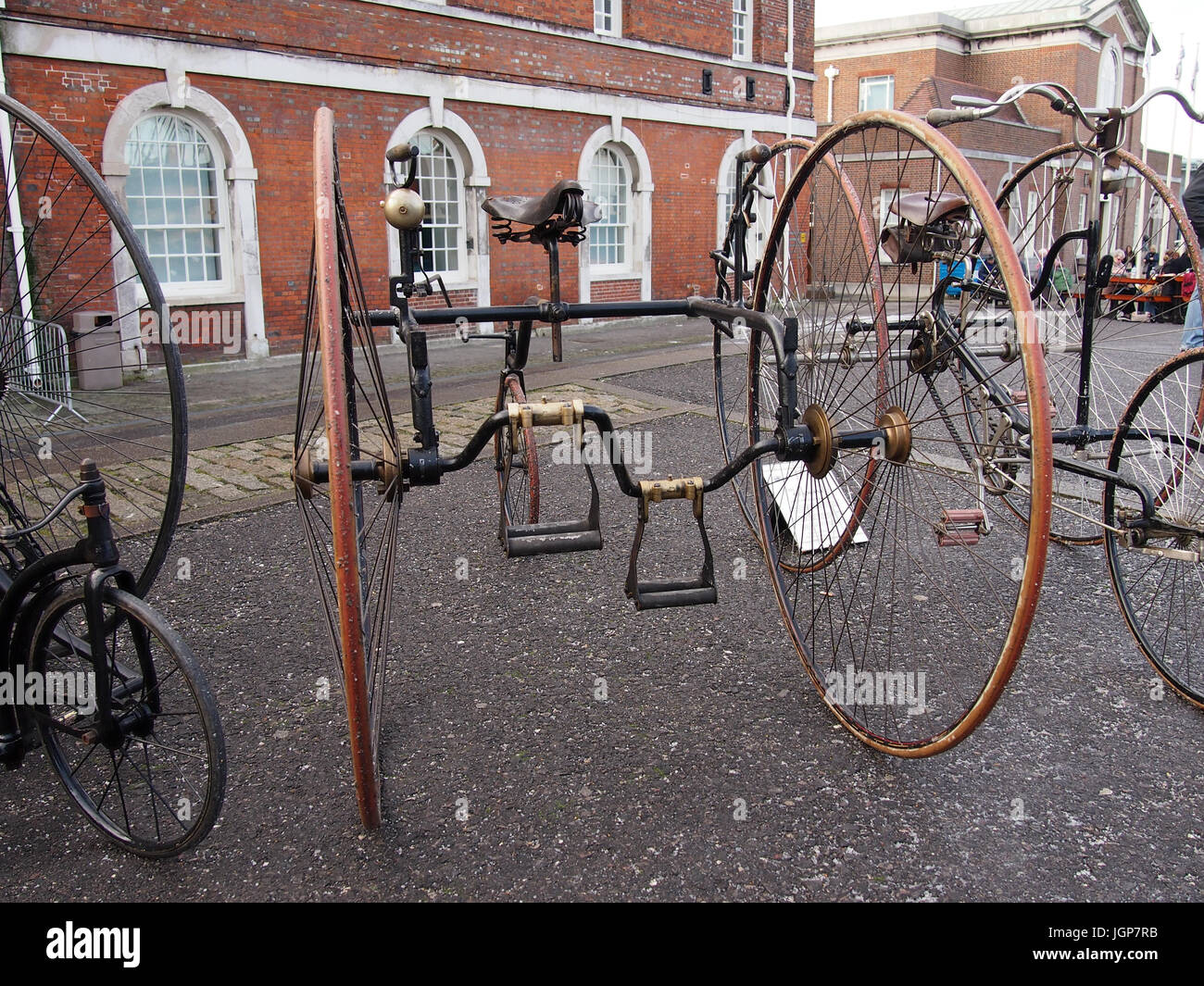 A collection of Victorian Bicycles Stock Photo Alamy