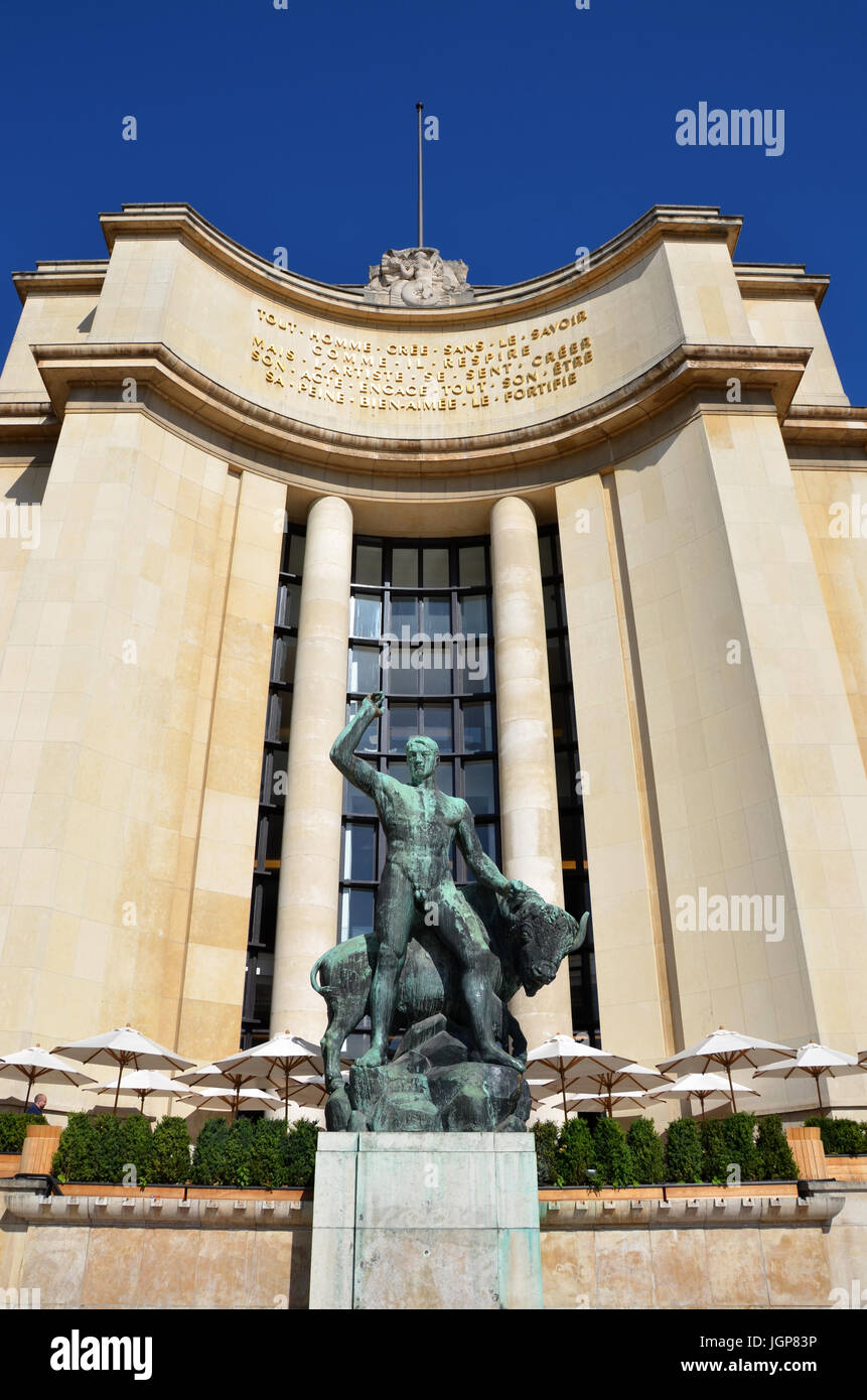 PARIS - AUG 13: The Museum of Man in Paris, France is shown on August ...