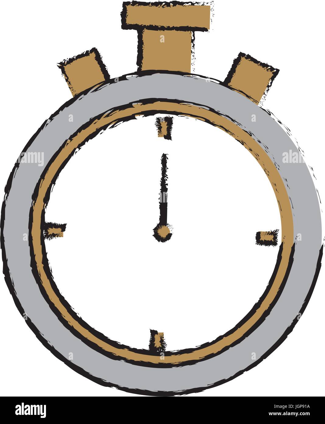 chronometer stopwatch competition time concept vector illustration ...