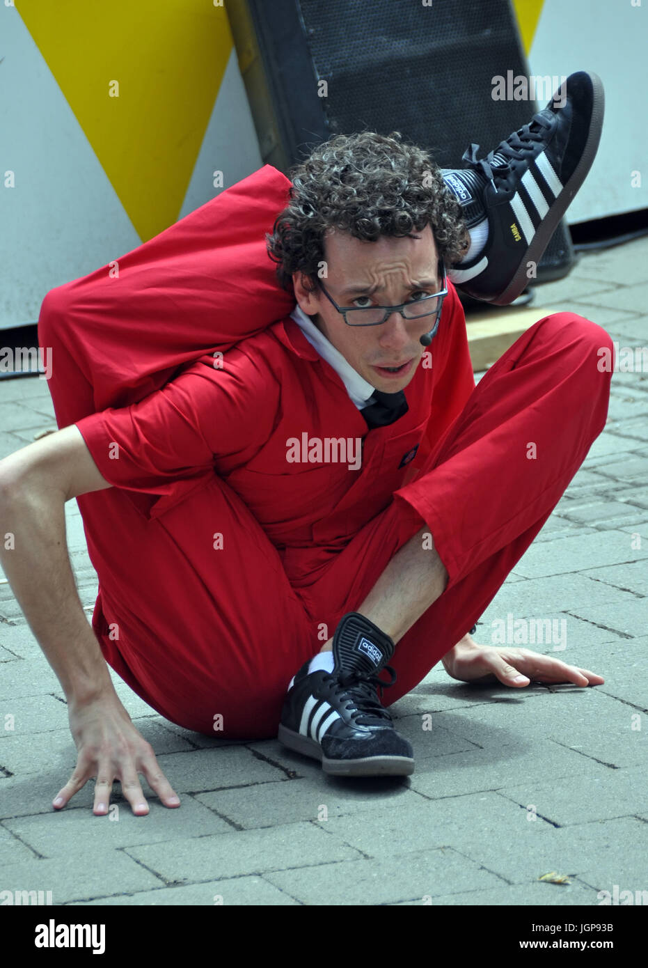 Combining comedy, contortion and stunts, Jonathan Burns from the ...