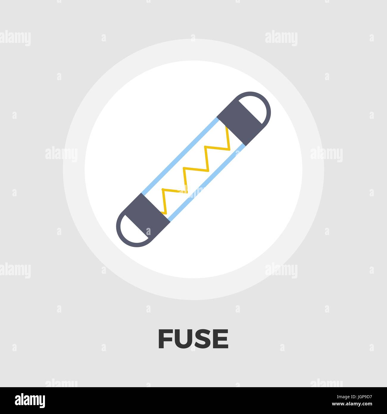 Automotive fuse icon vector. Flat icon isolated on the white background