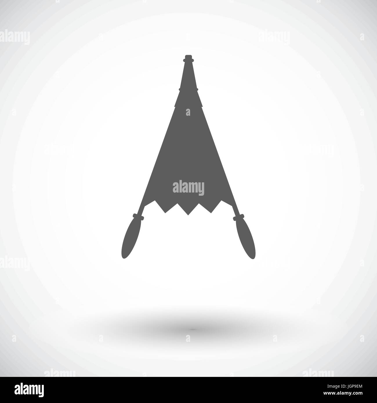 Belows. Single flat icon on white background. Vector illustration Stock ...