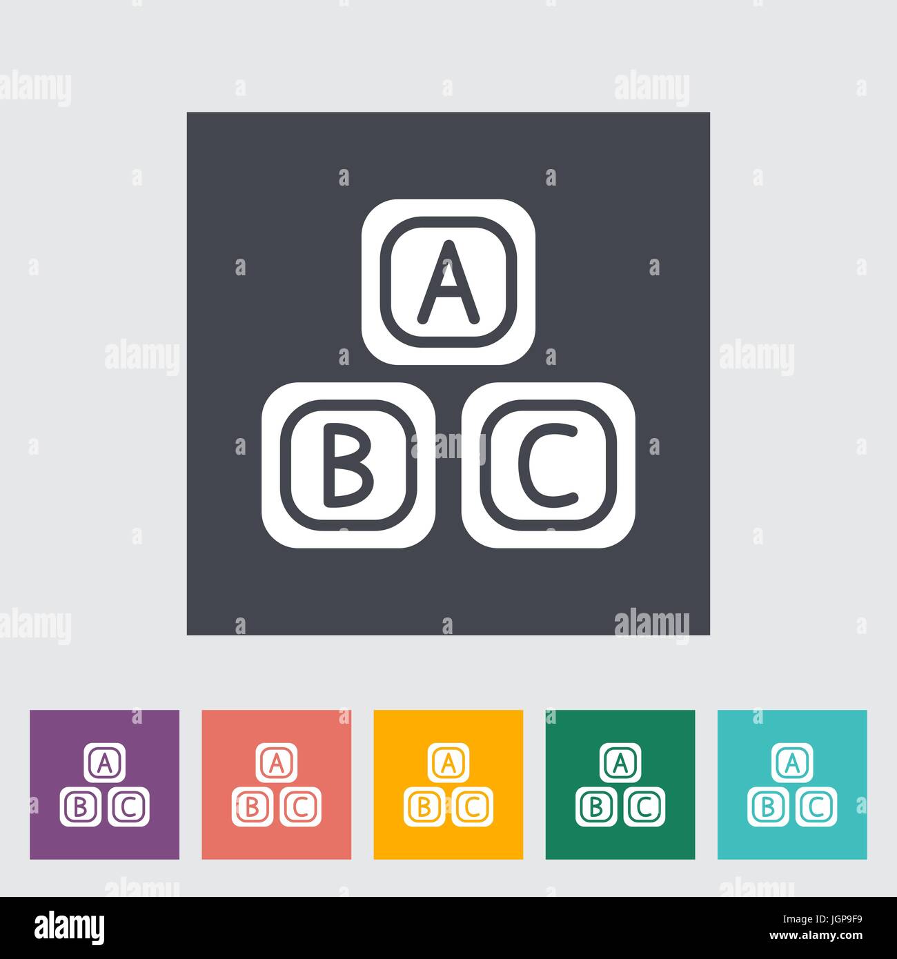 Blocks icon. Flat vector related icon for web and mobile applications ...