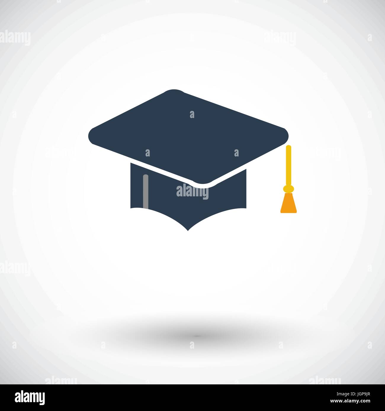 Education. Single flat icon on white background. Vector illustration ...