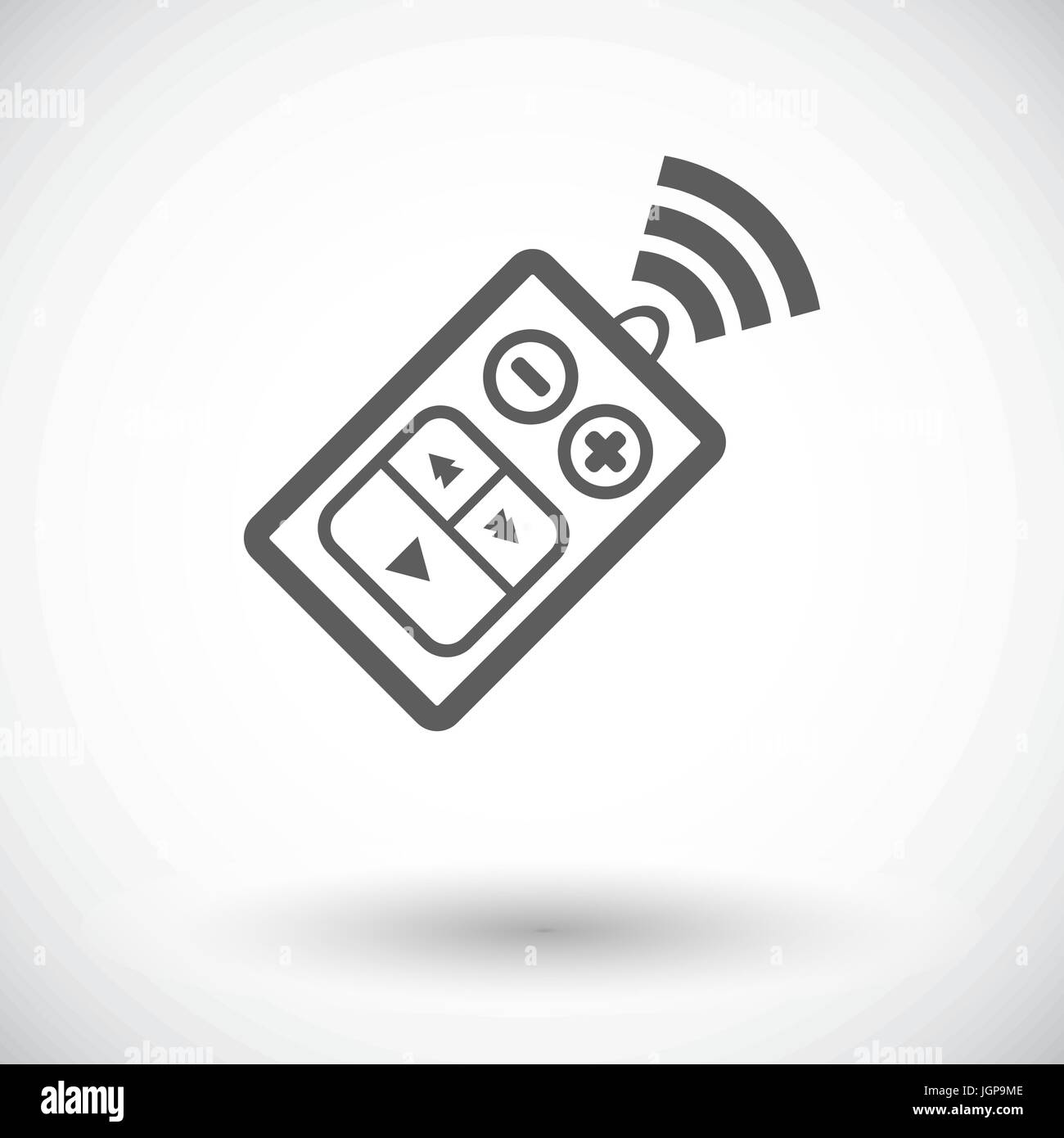 Car remote control. Single flat icon on white background. Vector ...