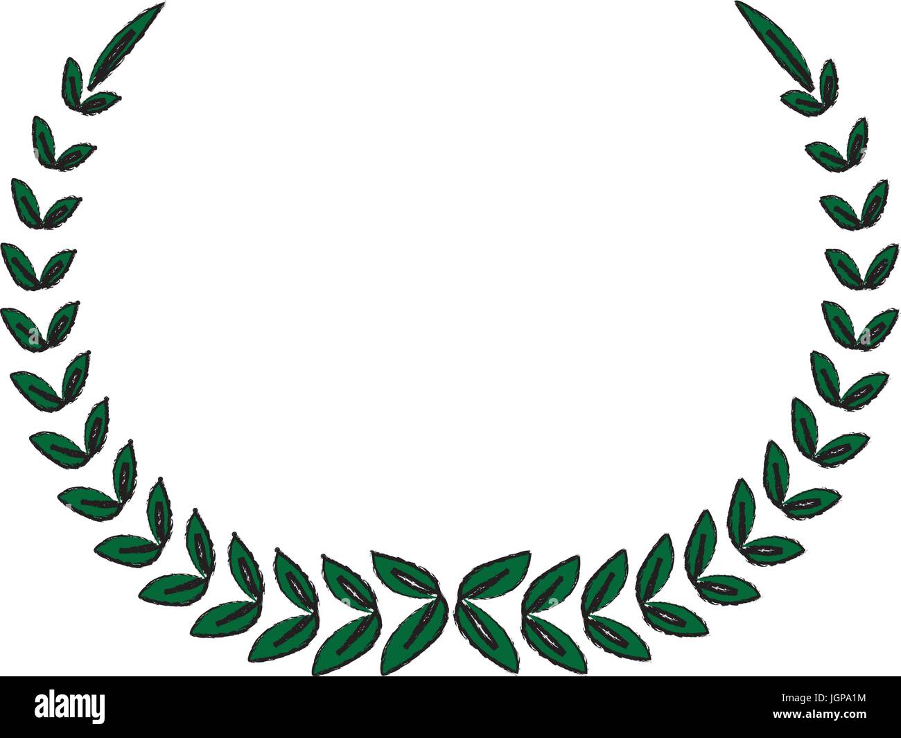 laurel wreath winner sport decoration vector illustration Stock Vector ...