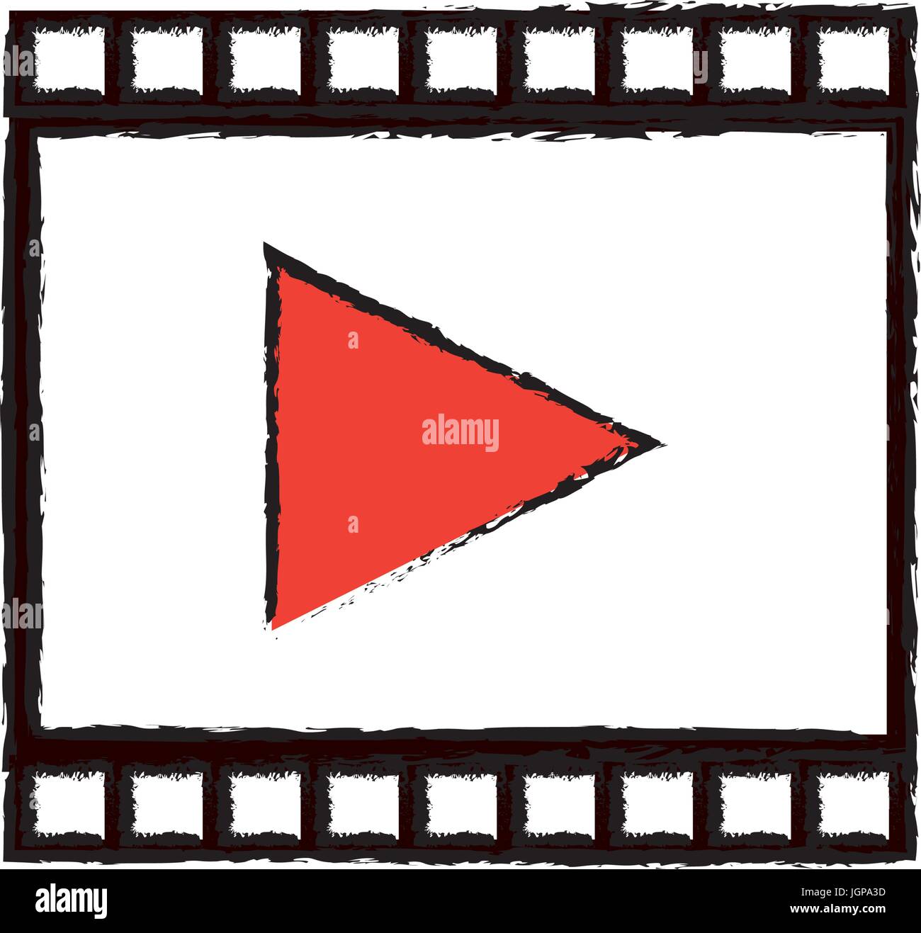 strip film play cinema movie symbol vector illustration Stock Vector ...