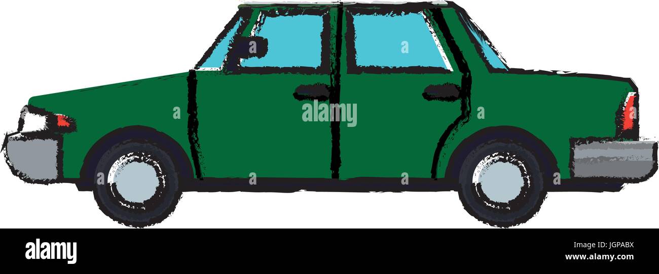 sedan car vehicle transport contemporary vector illustration Stock ...