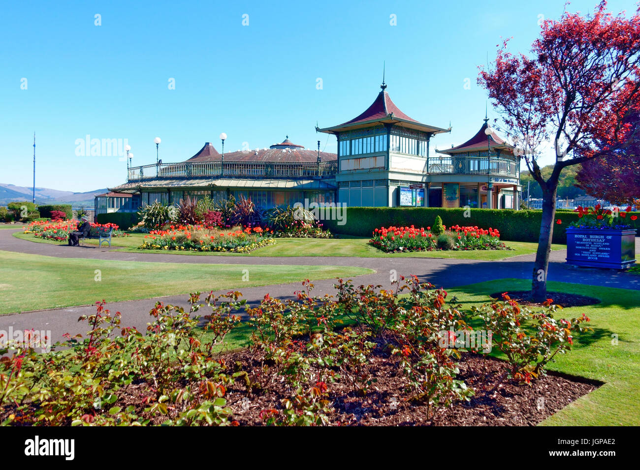 Winter Garden in Rothesay, Isle of Bute Stock Photo