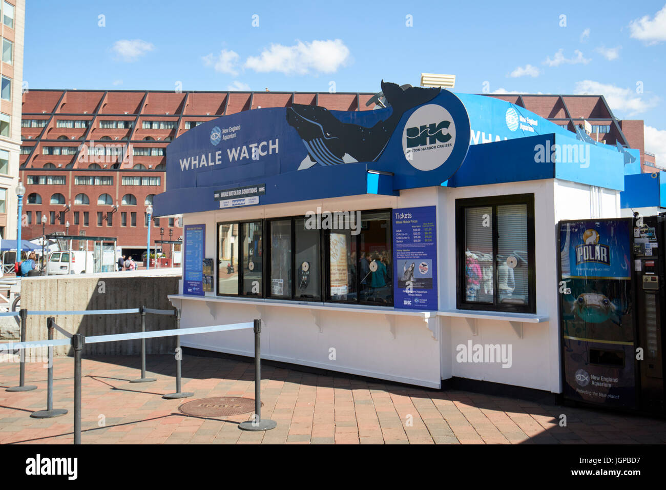 New England Aquarium whale watch ticket office Boston waterfront USA