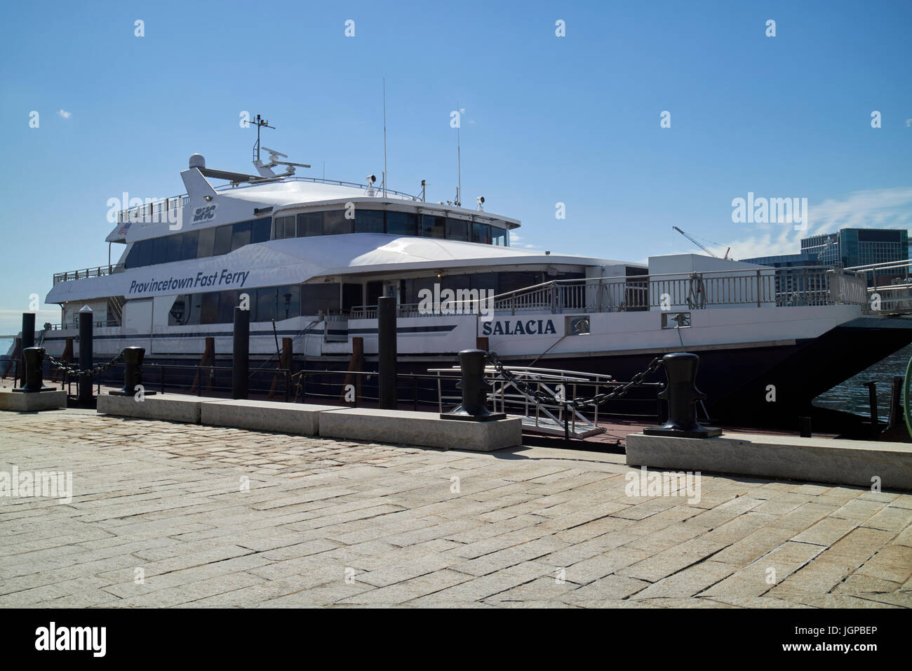 provincetown fast ferry salacia Boston USA Stock Photo Alamy