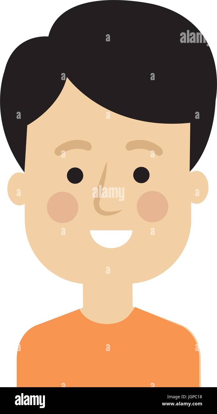 young man model avatar character vector illustration design Stock ...