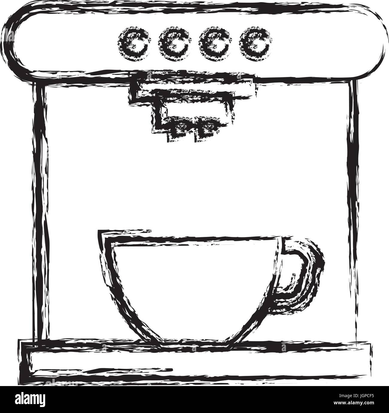 coffee maker machine icon vector illustration design Stock Vector Image ...
