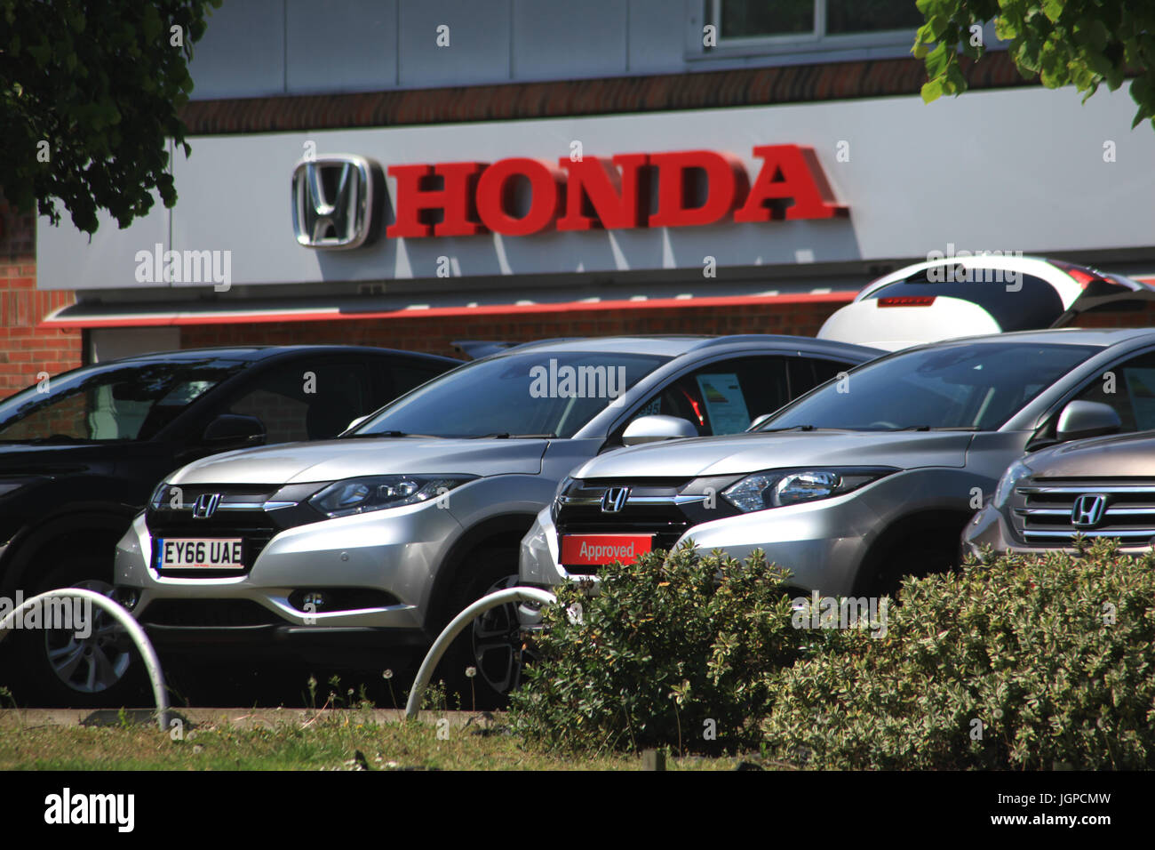Chelmsford Essex 26 June 2017 Honda Car Dealership Stock Photo