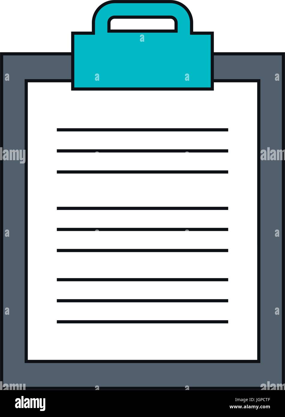 clipboard paper isolated icon Stock Vector Image & Art - Alamy