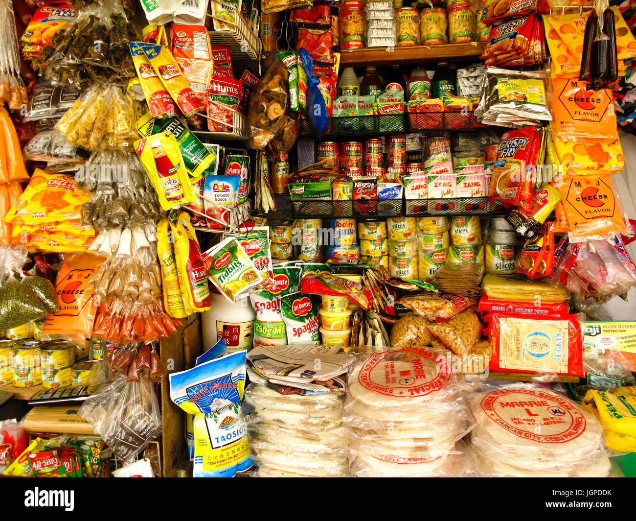 The Carbon Market is the oldest and largest farmer's market in Cebu City, located in the Central Visayas region of the Philippines. Stock Photo