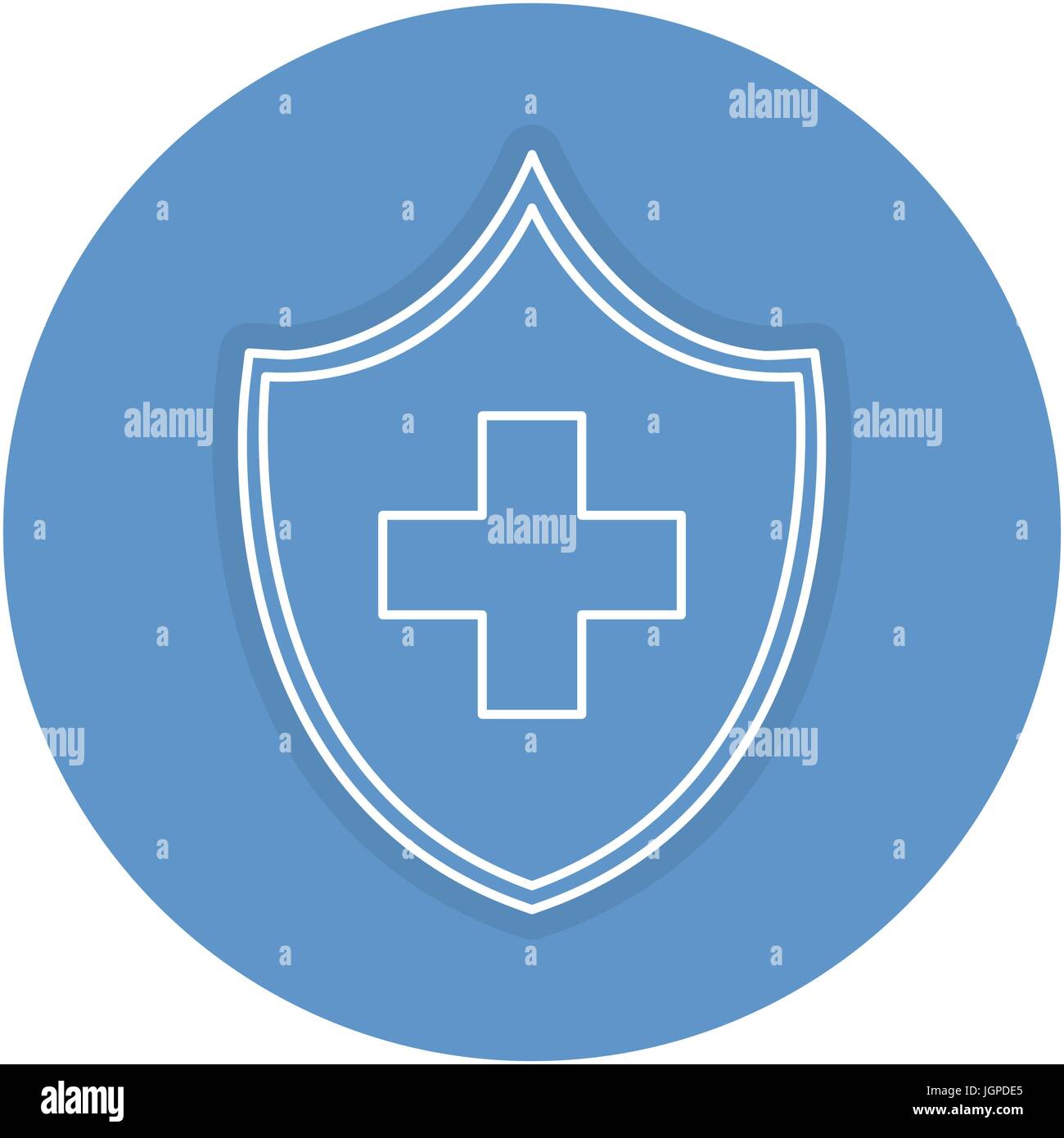 shield with cross icon Stock Vector Image & Art - Alamy