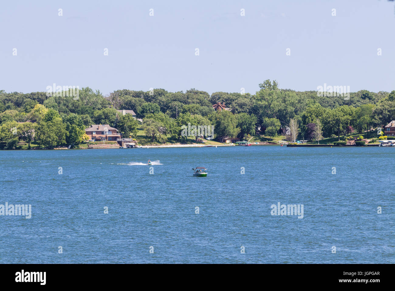 A Summer Day at Beaver Lake, NE Stock Photo Alamy