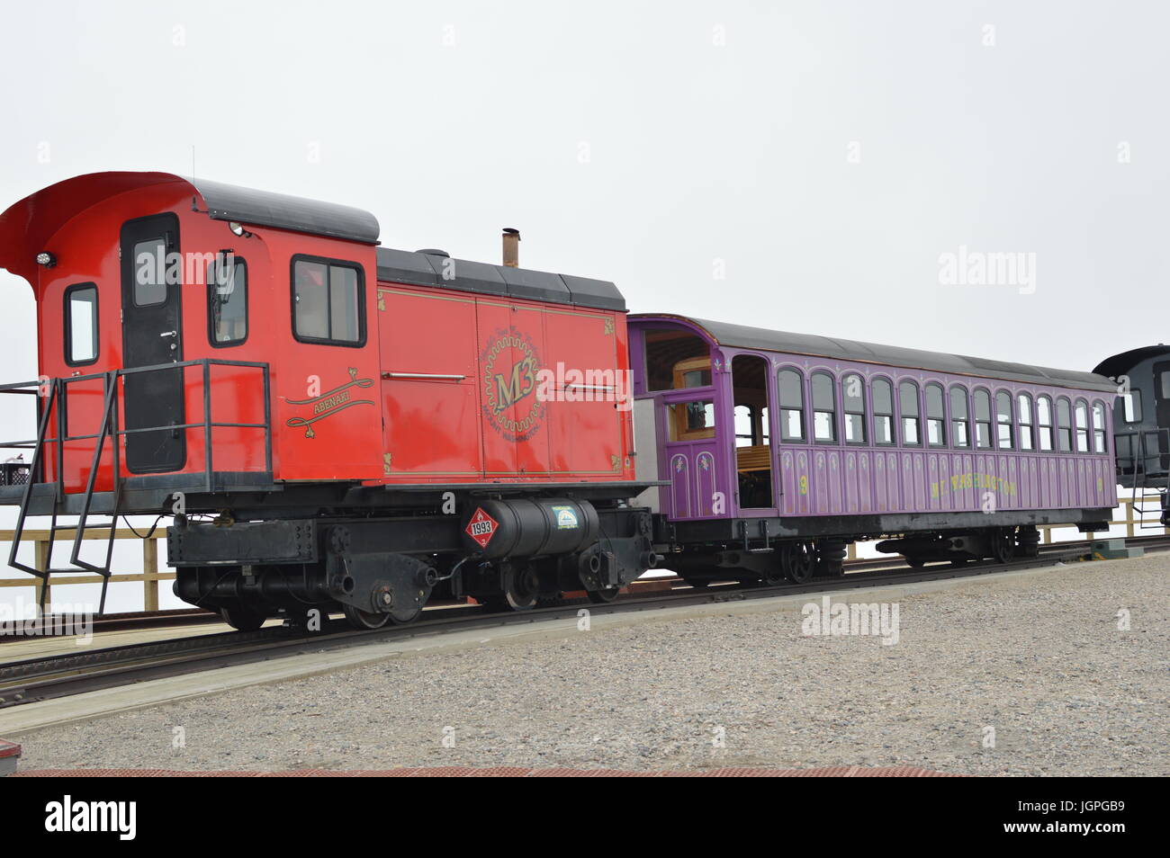 Mount Washington Cog Railway Stock Photo