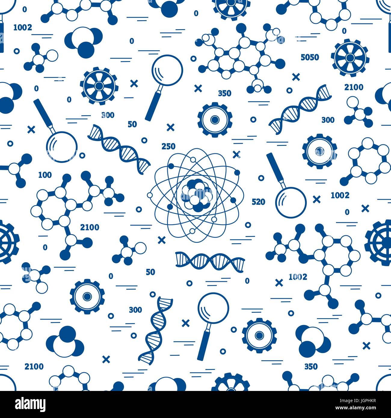 Science Section Designs Seamless pattern with variety scientific, education elements. Design ...