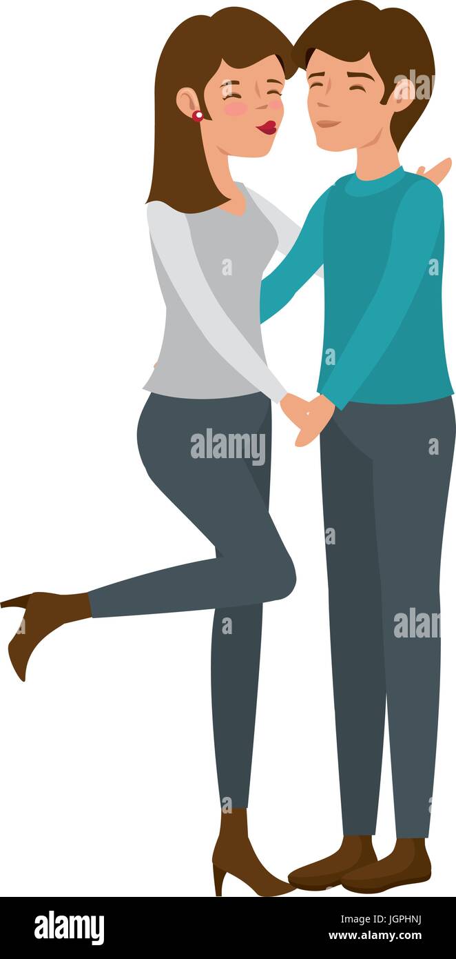 couple in love icon over white background vector illustration Stock ...