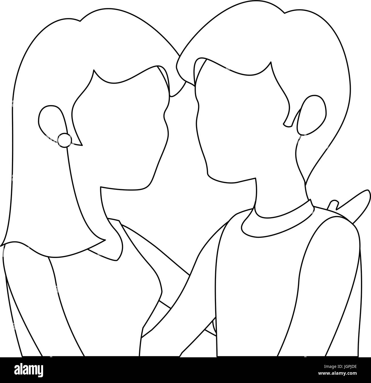 couple in love icon over white background vector illustration Stock ...