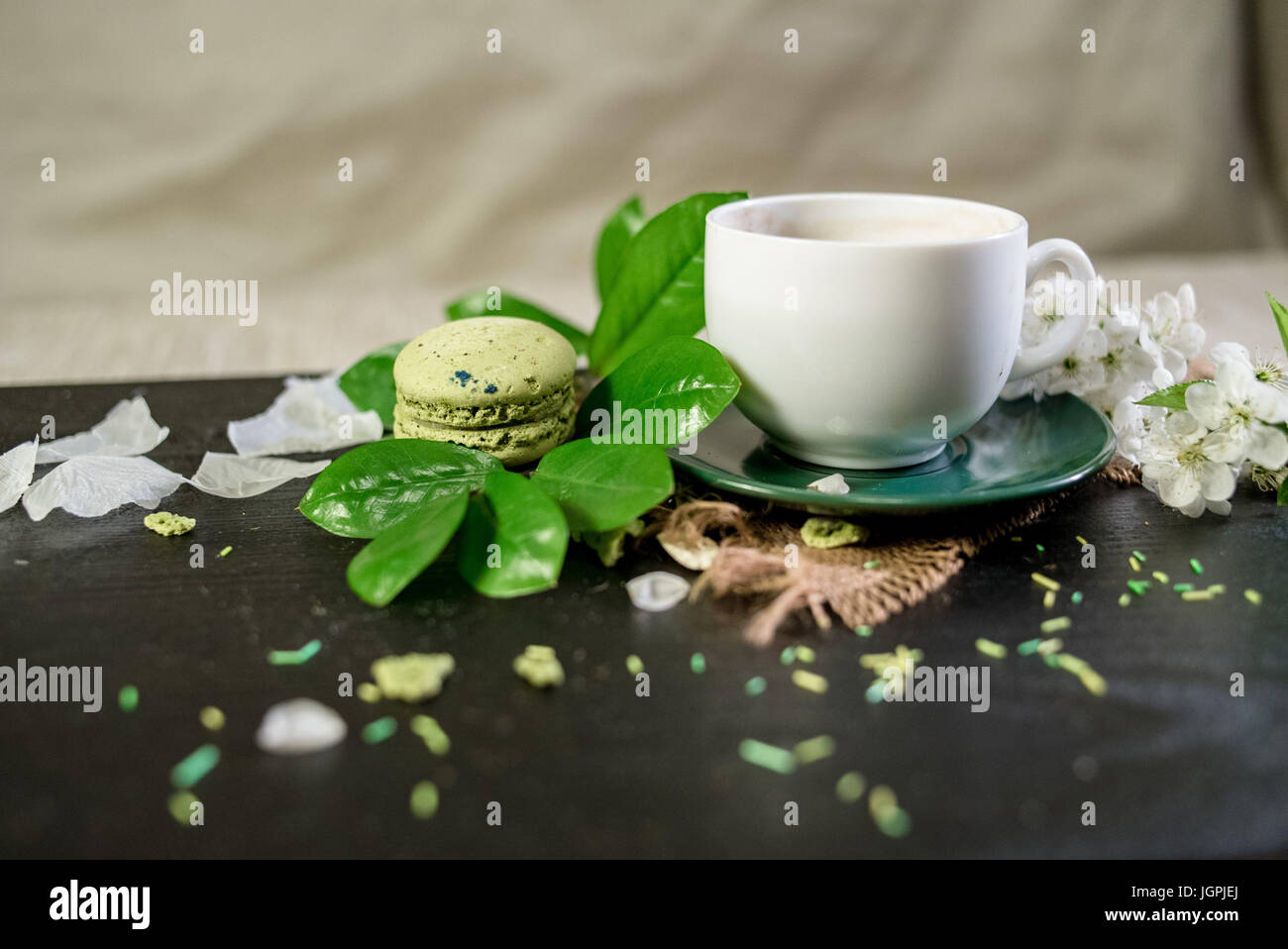 Green tea cup hi-res stock photography and images - Alamy