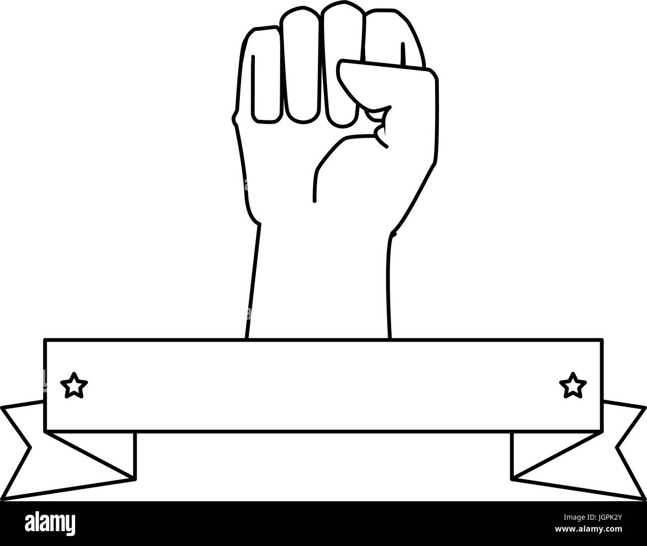 Hand clenched symbol icon vector illustration graphic design Stock ...