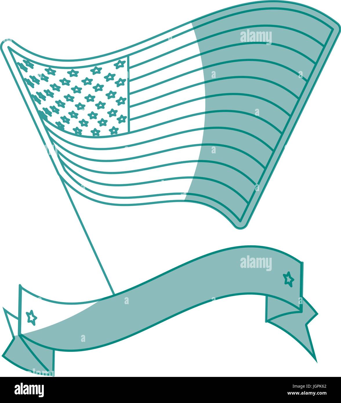 Decorative ribbon usa country hi-res stock photography and images - Alamy