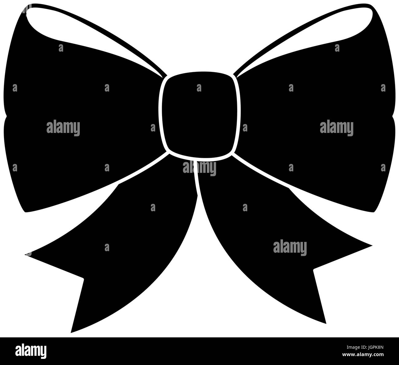 decorative bow icon over white background vector illustration Stock ...