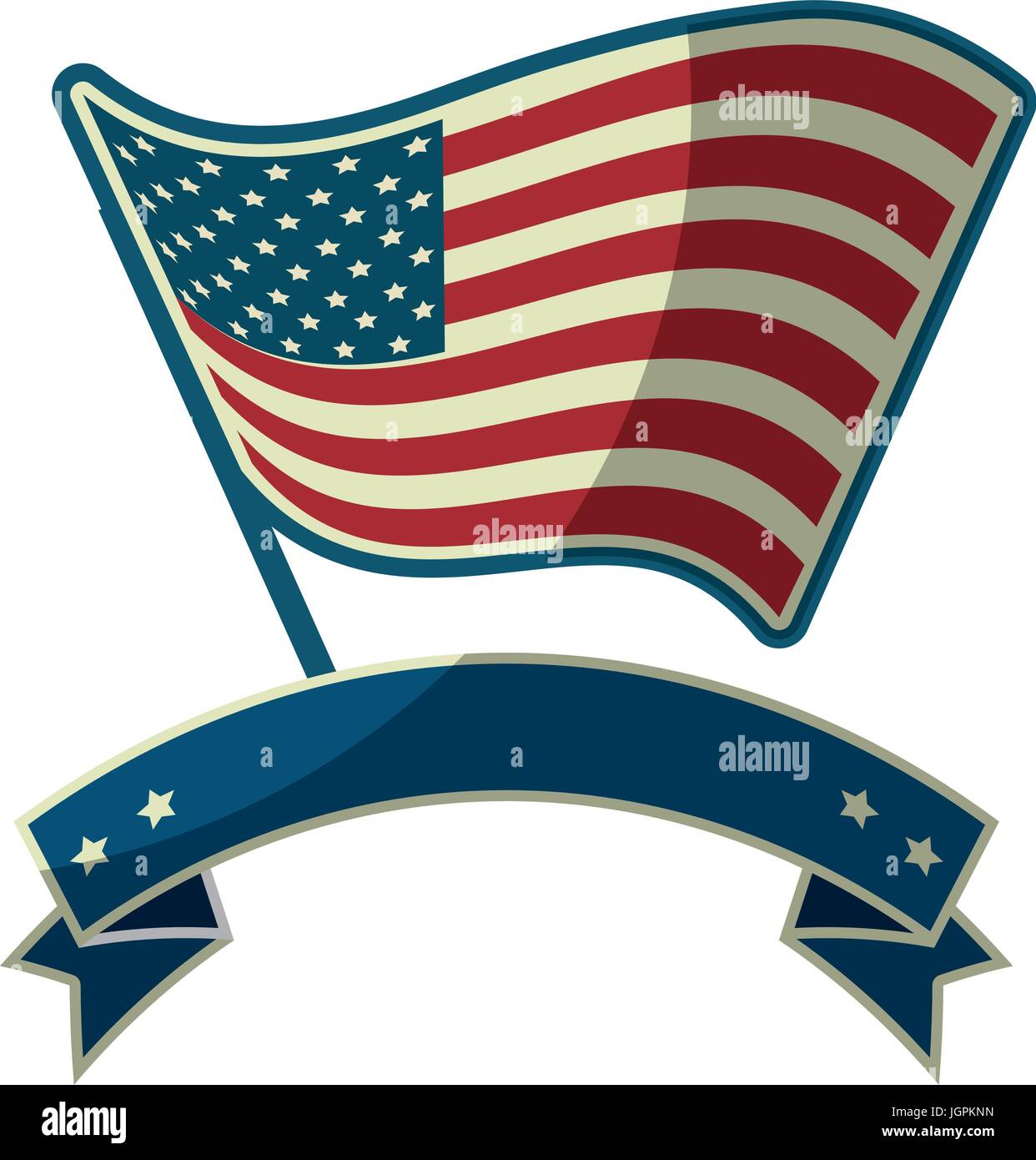 Decorative ribbon usa country hi-res stock photography and images - Alamy