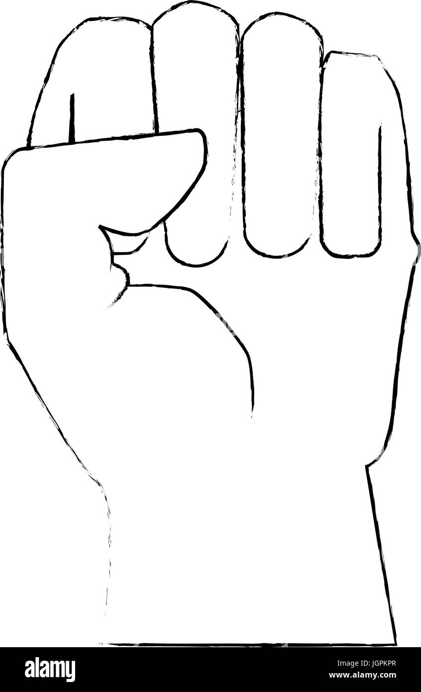 Hand clenched symbol icon vector illustration graphic design Stock ...