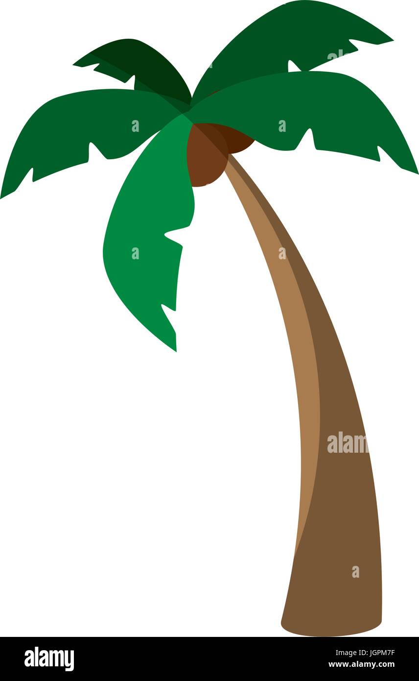 Island tree palms icon vector illustration graphic design Stock Vector ...