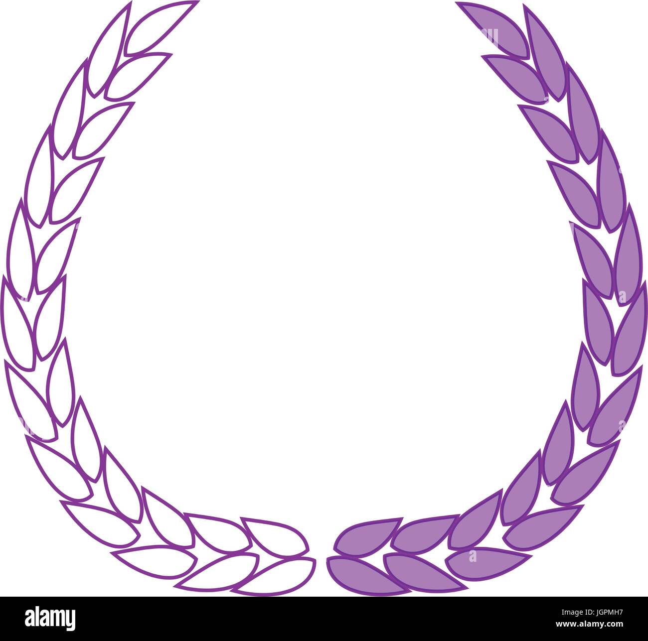 wreath of leaves icon Stock Vector Image & Art - Alamy