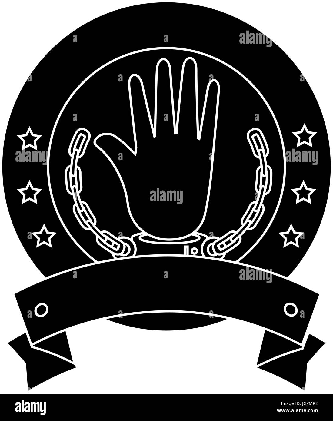 Hand chains slavery Black and White Stock Photos & Images - Alamy