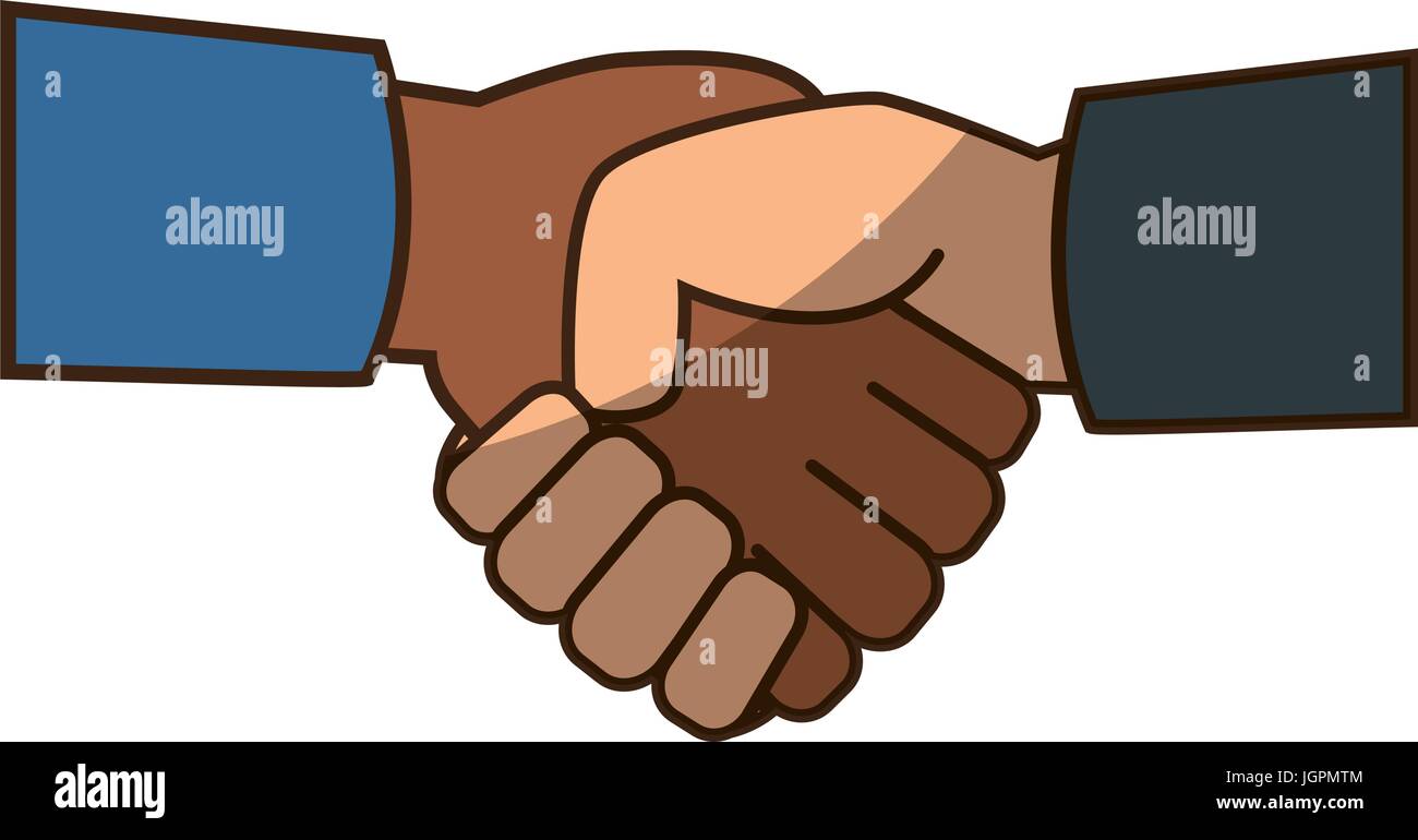 Diversity handshake symbol Stock Vector Image & Art - Alamy