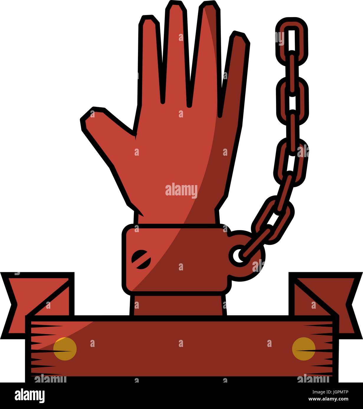 Chain of slavery Stock Vector Image & Art Alamy