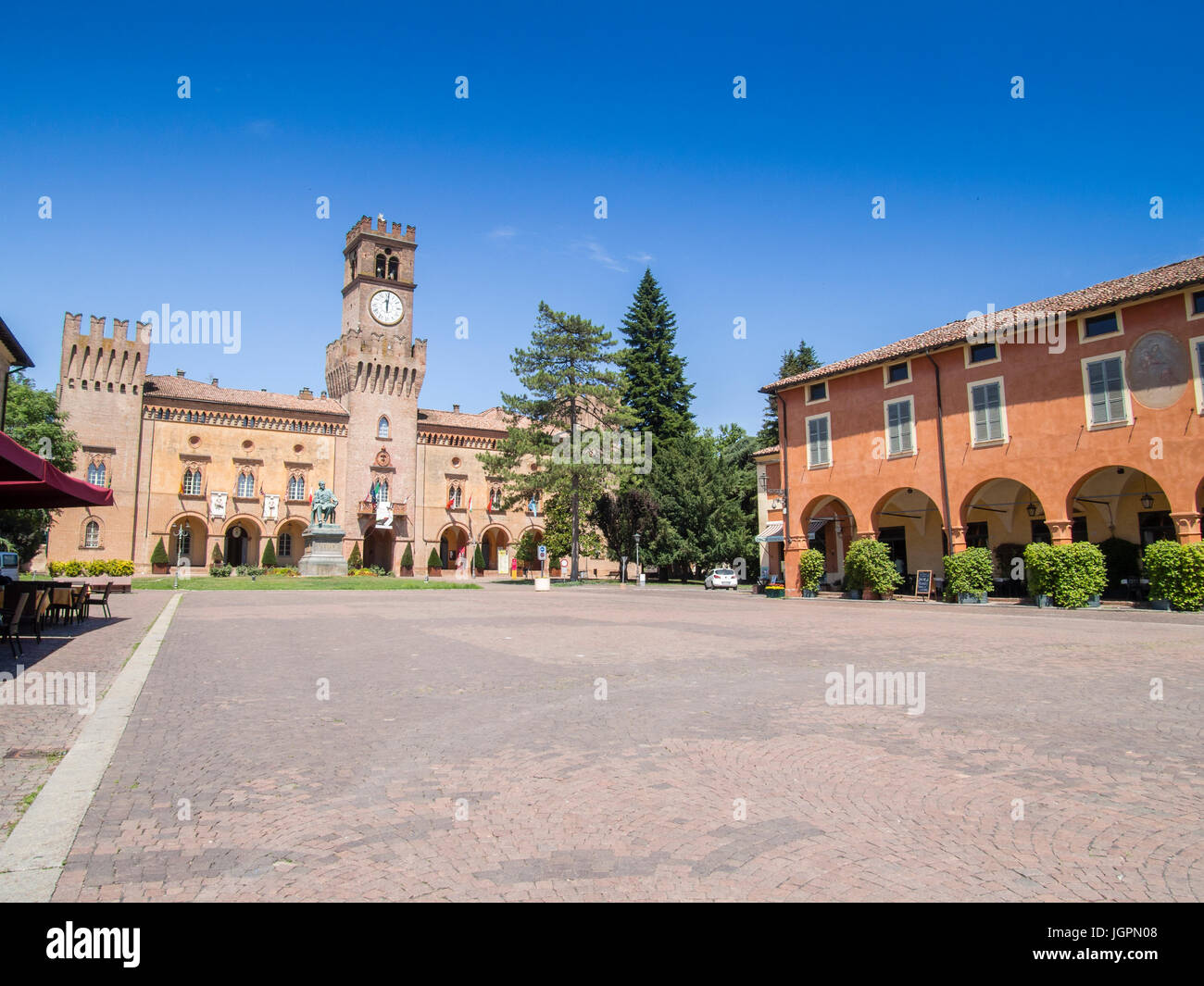 Busseto Parma Italy Hometown Of Music Composer Giuseppe Verdi Stock 